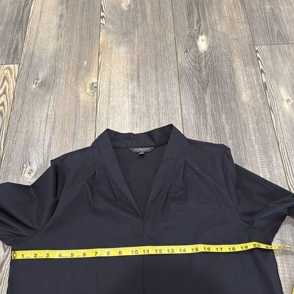 Liverpool NWT Black Long Sleeve Blouse - Picture 8 of 8
